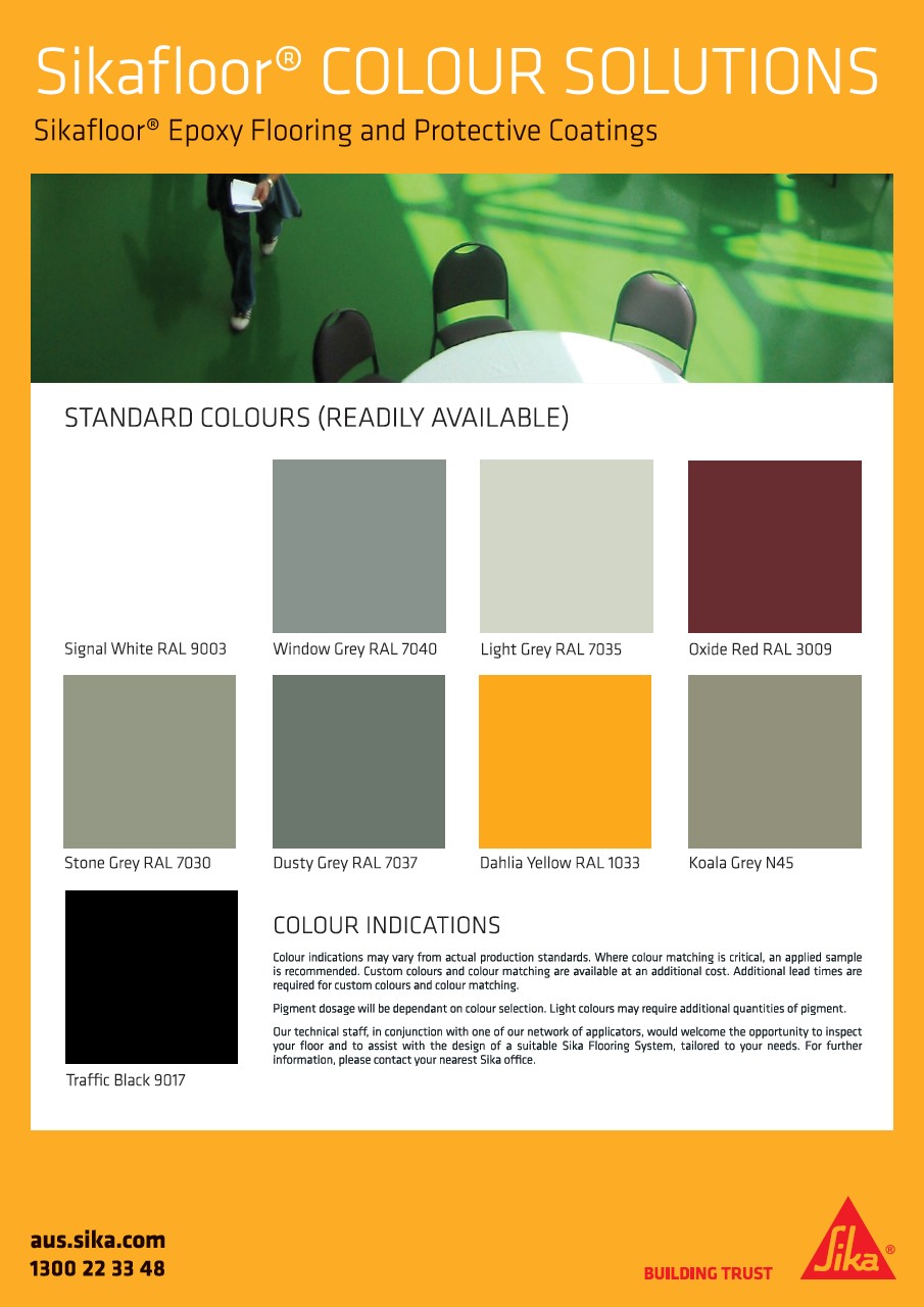Sika Epoxy Flooring Color Chart Flooring Ideas